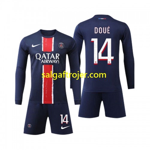 Paris Saint-Germain PSG D Doue 14 Fodboldtrøjer Børn Hjemmebanesæt 2024/25 Langærmet Paris Saint-Germain PSG D Doue 14 Fodboldtrøjer Børn Hjemmebanesæt 2024/25 Langærmet